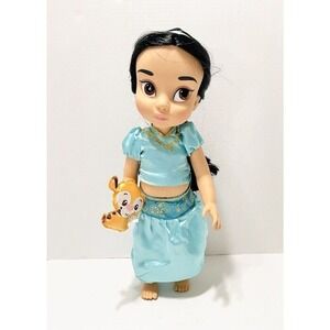 Princess Jasmine 16" Animators Collection Toddler Doll With Raja